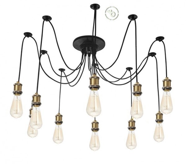 PAVOUK svítidlo s 10 rameny (1)