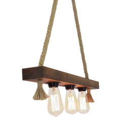 Přírodní venkovské stropní svítidlo (4)