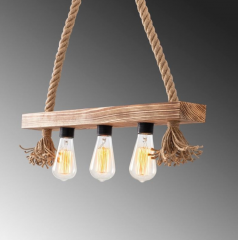 Přírodní venkovské stropní svítidlo (10)