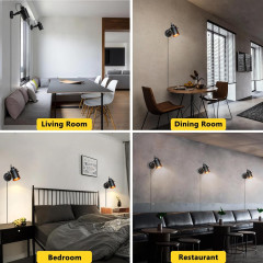 RETROLUX Nástěnná retro lampička s kabelem (5)