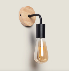 SIMPLE WOOD - dřevěná nástěnná lampička (19)